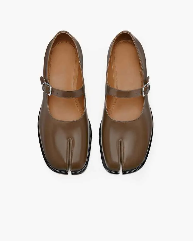 Tabi Chic Mary Jane Leather Ballet Shoes sold by Larosa product image thumbnail 3