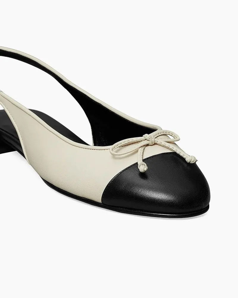 Monochrome Elegance Bow Slingback Flats sold by Larosa product image thumbnail 3