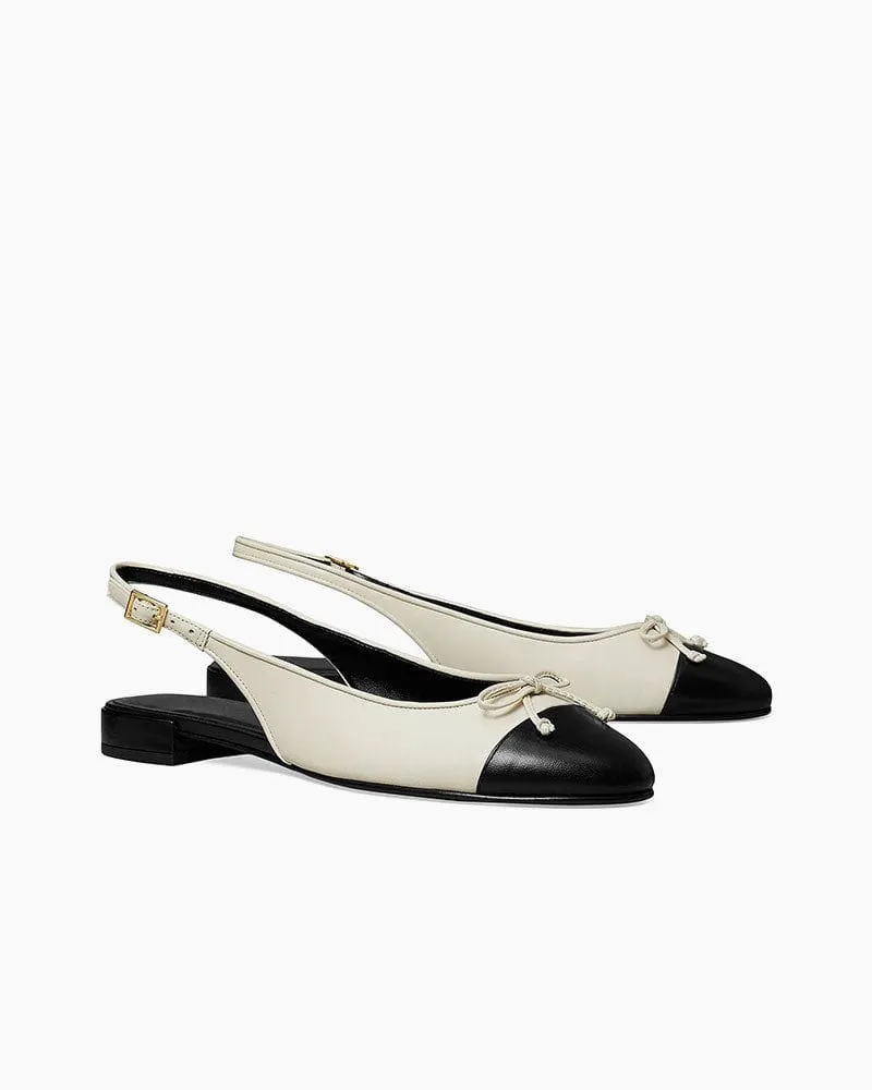Monochrome Elegance Bow Slingback Flats sold by Larosa product image thumbnail 4