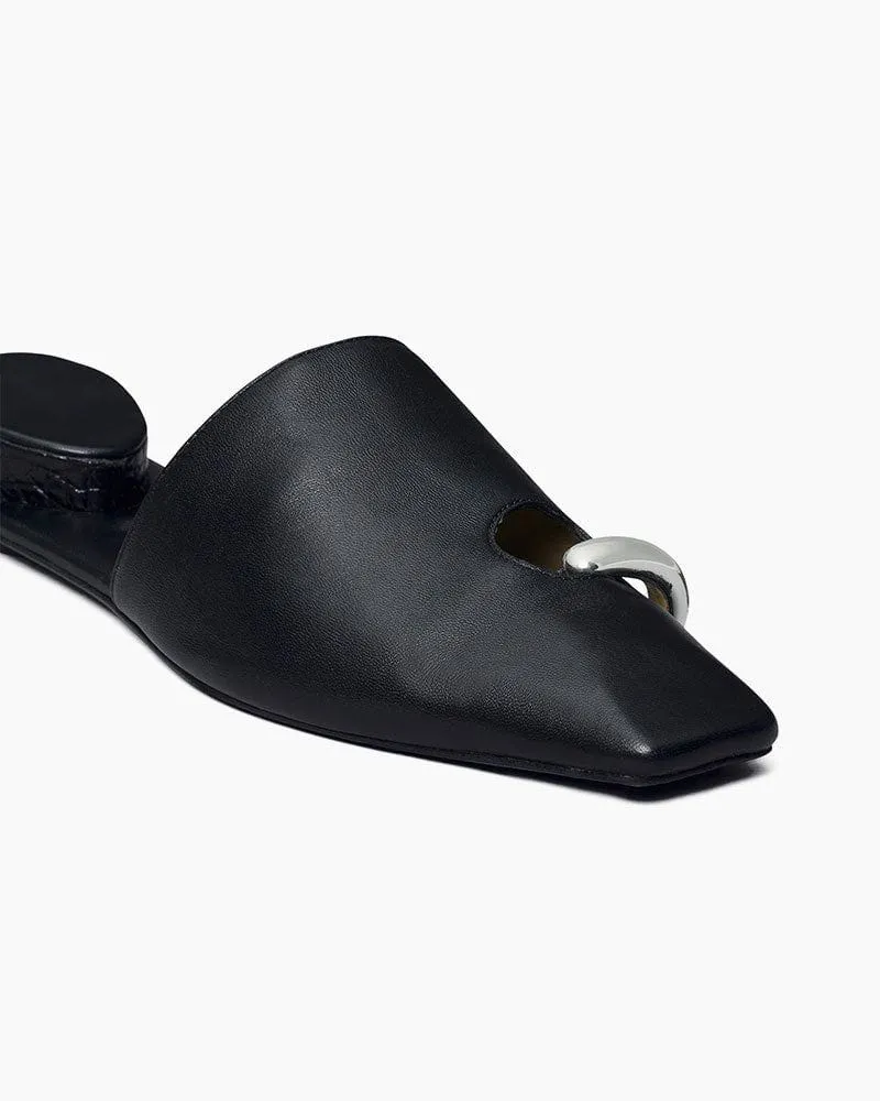 Obsidian Grace Pearl-Inlaid Open Mules sold by Larosa product image thumbnail 4