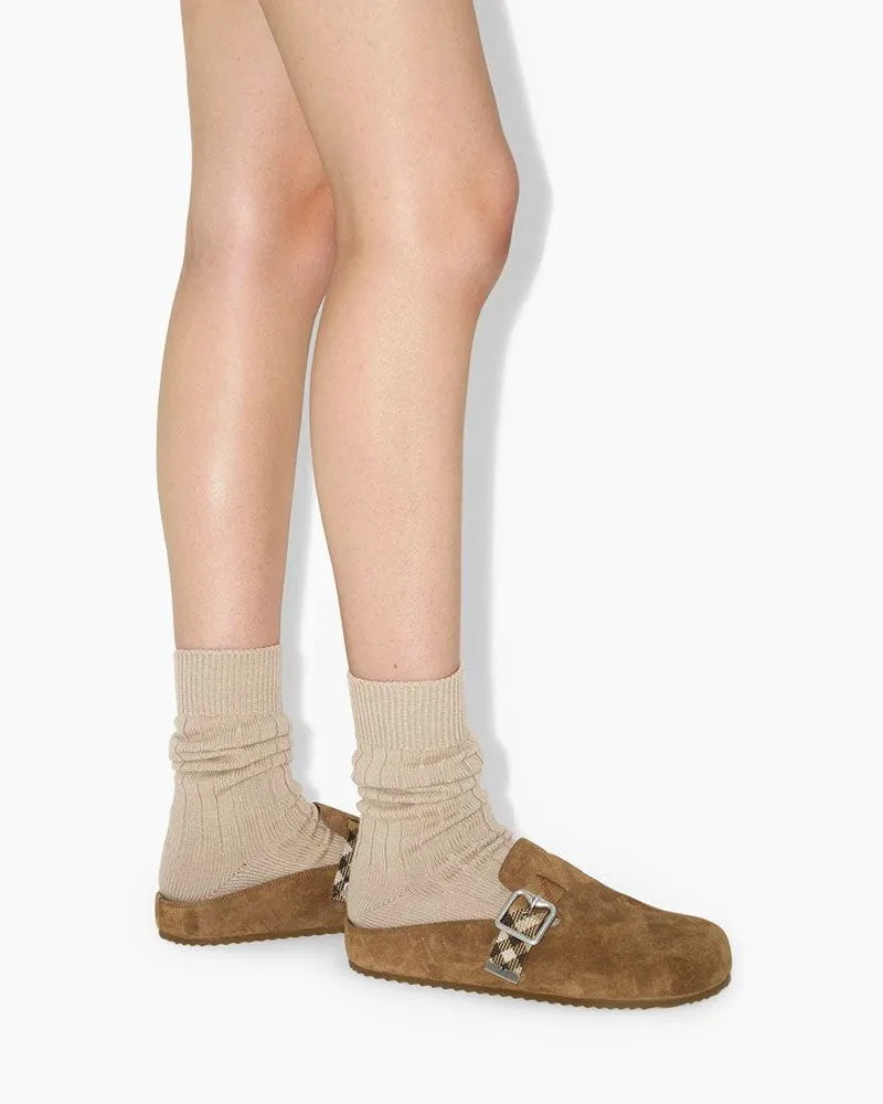 Check Pattern Suede Urchin Clogs sold by Larosa product image thumbnail 5