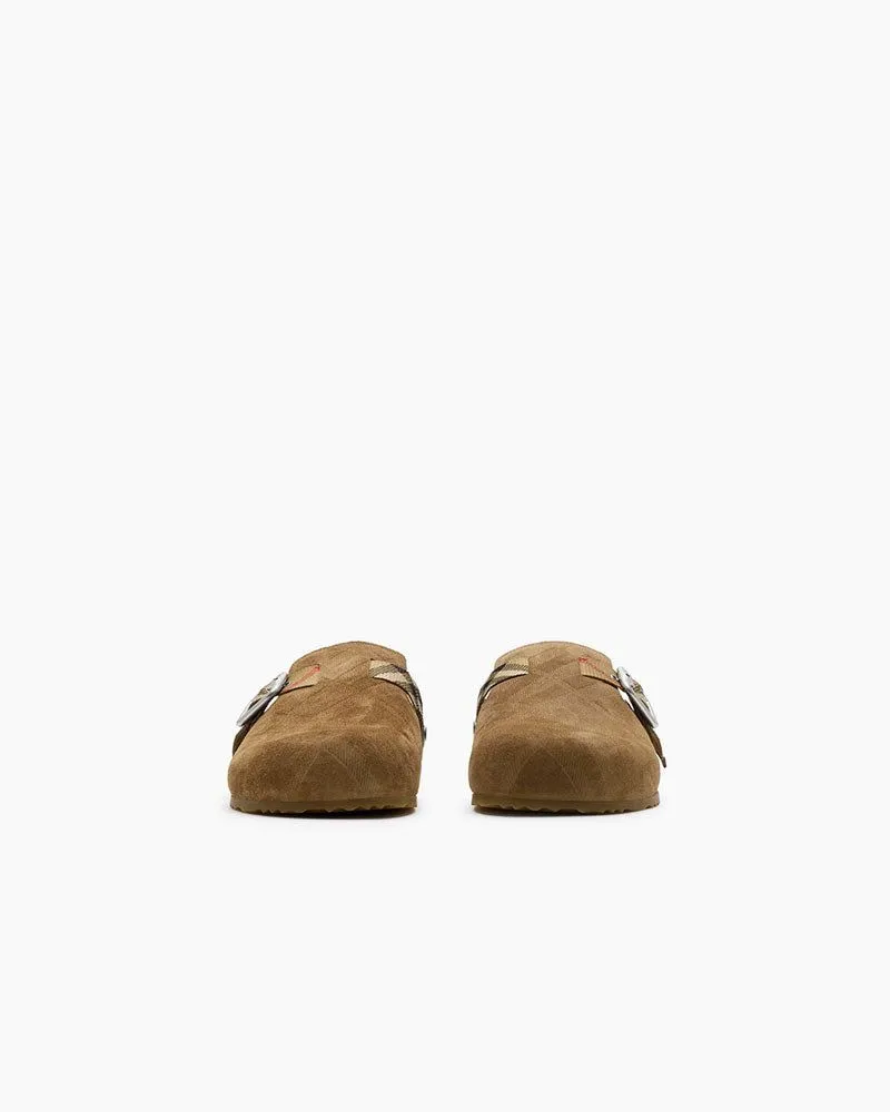 Check Pattern Suede Urchin Clogs sold by Larosa product image thumbnail 4