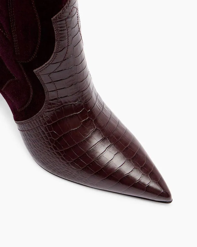 Santia 85mm Suede Knee-High Boots sold by Larosa product image thumbnail 2