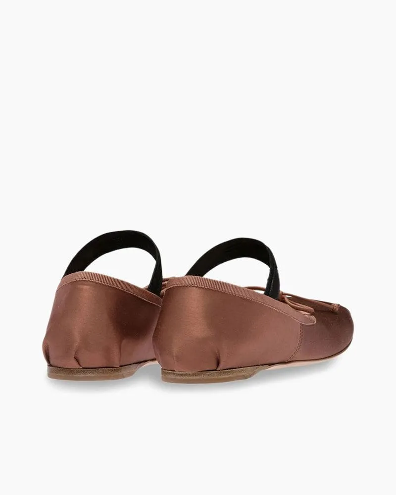 Satin Ballerina Ballet Flats with Elastic Strap sold by Larosa product image thumbnail 4