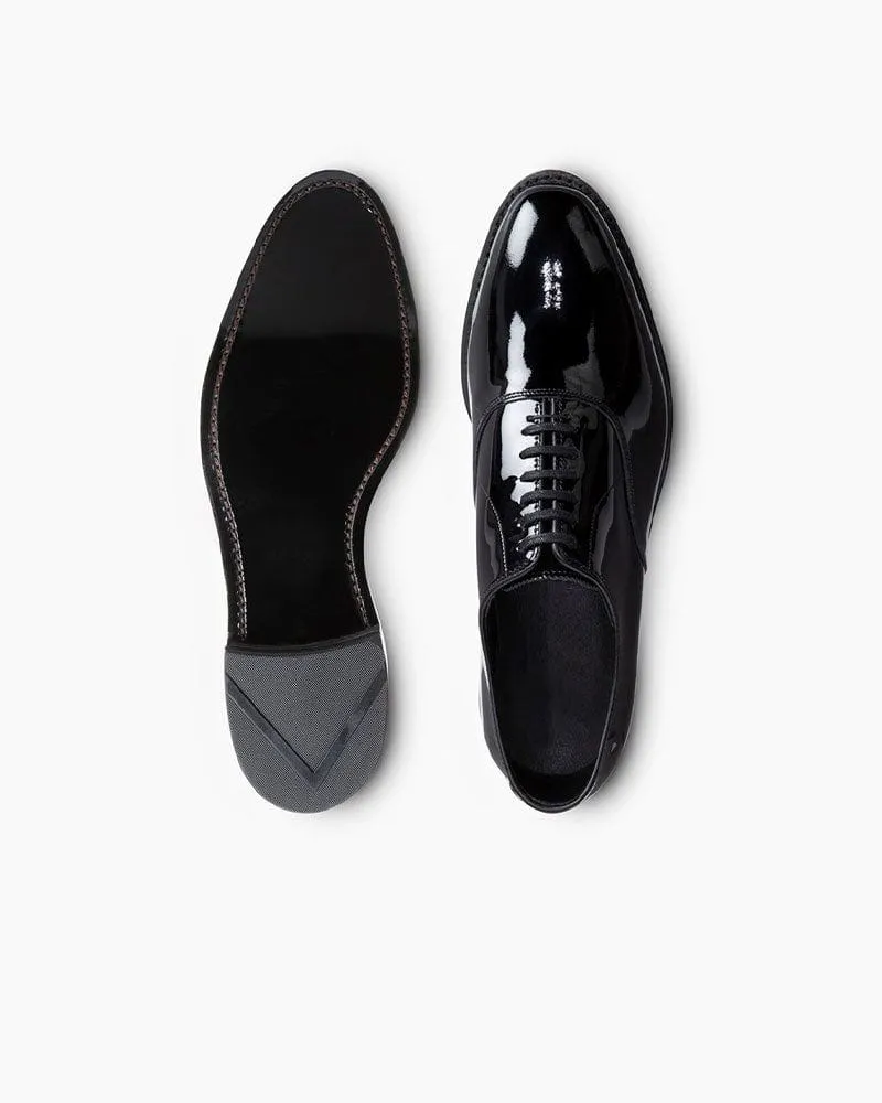 Men's Black Patent Leather Oxford Dress Shoes sold by Larosa product image thumbnail 4