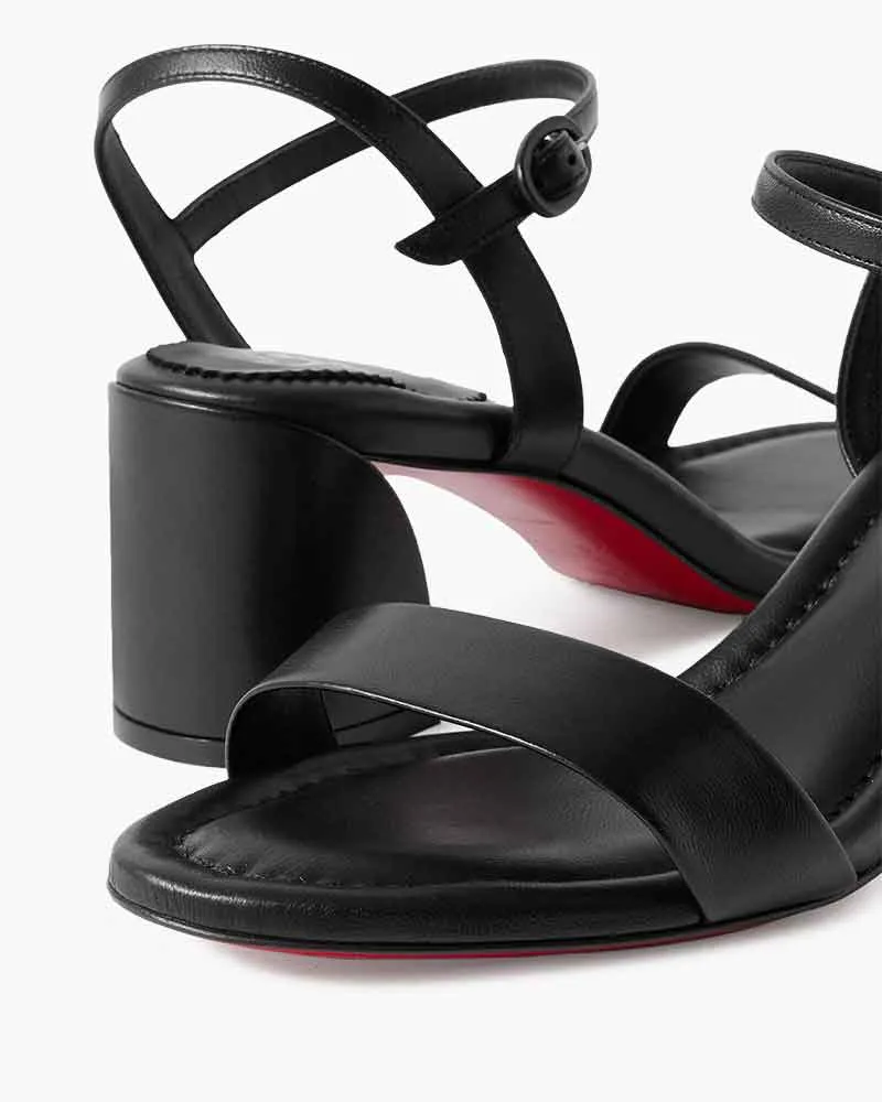 Miss Series - 55mm Leather Block Heel Sandals sold by Larosa product image thumbnail 3