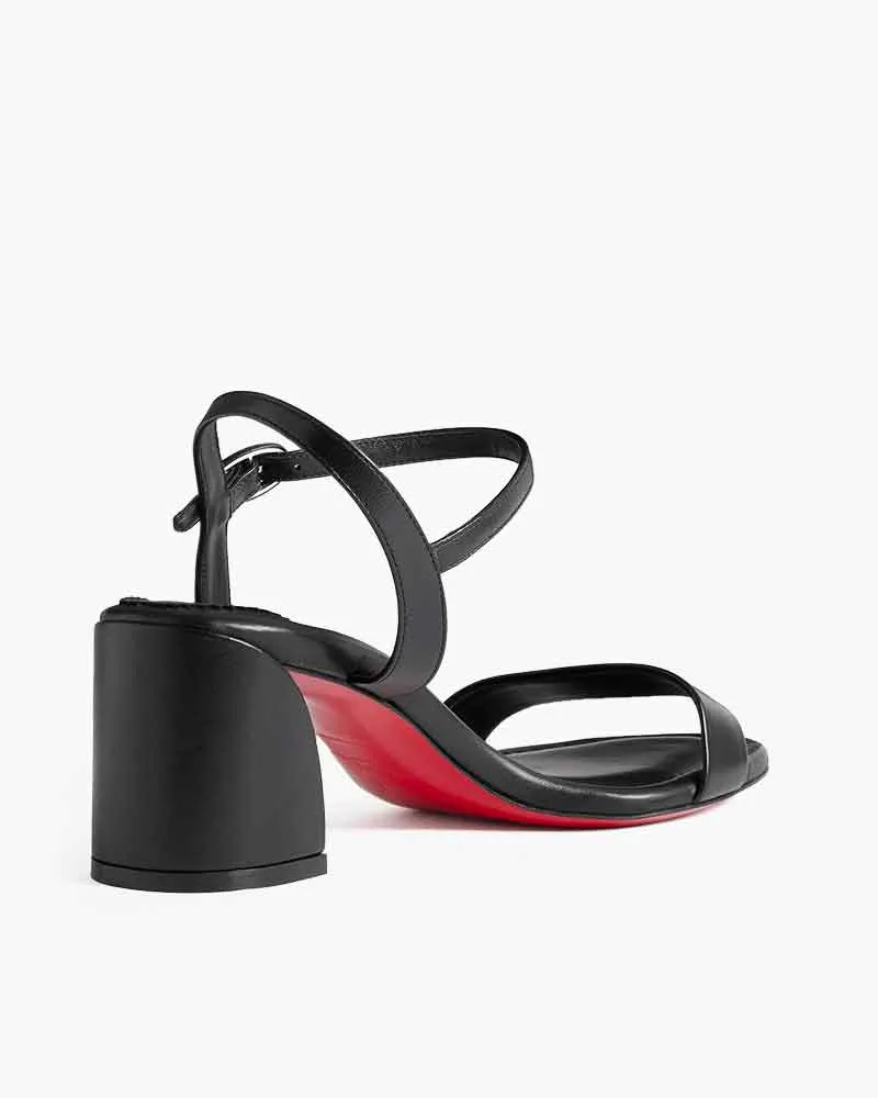 Miss Series - 55mm Leather Block Heel Sandals sold by Larosa product image thumbnail 4