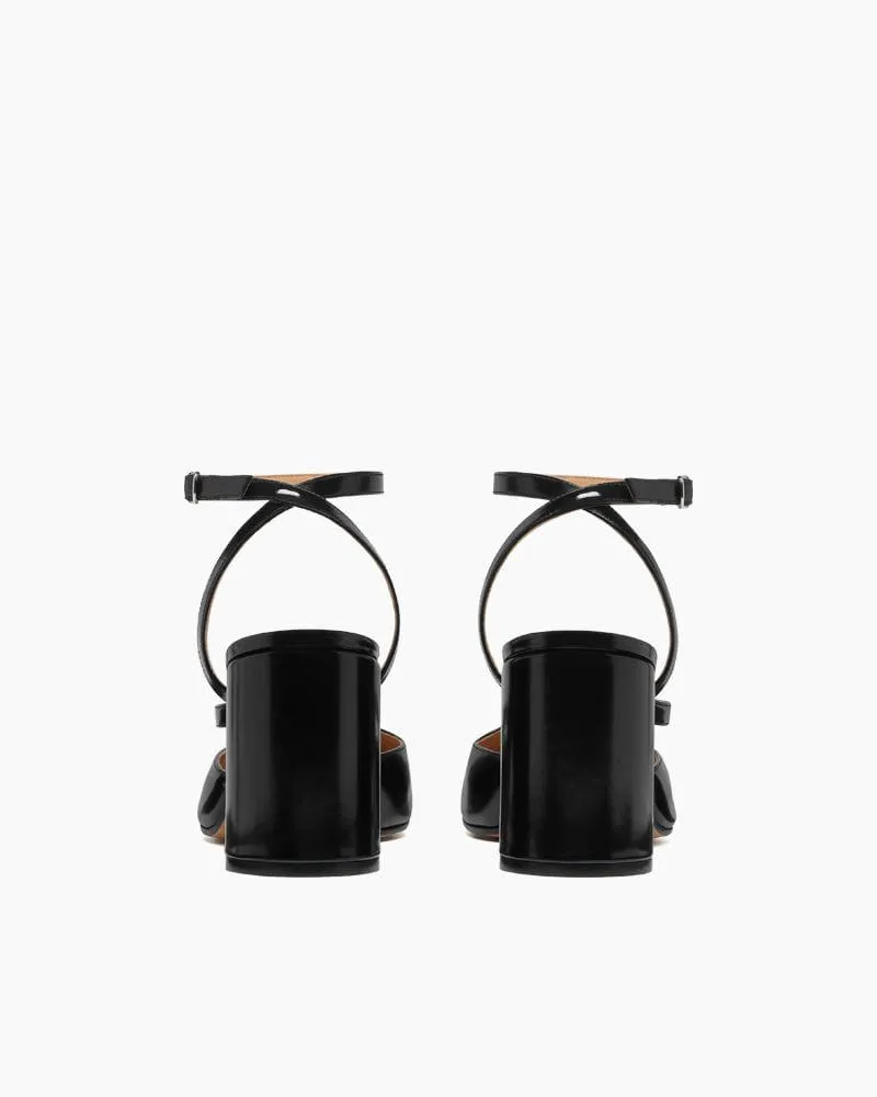 Tabi Leather Split Toe Block Heel Sandals sold by Larosa product image thumbnail 4