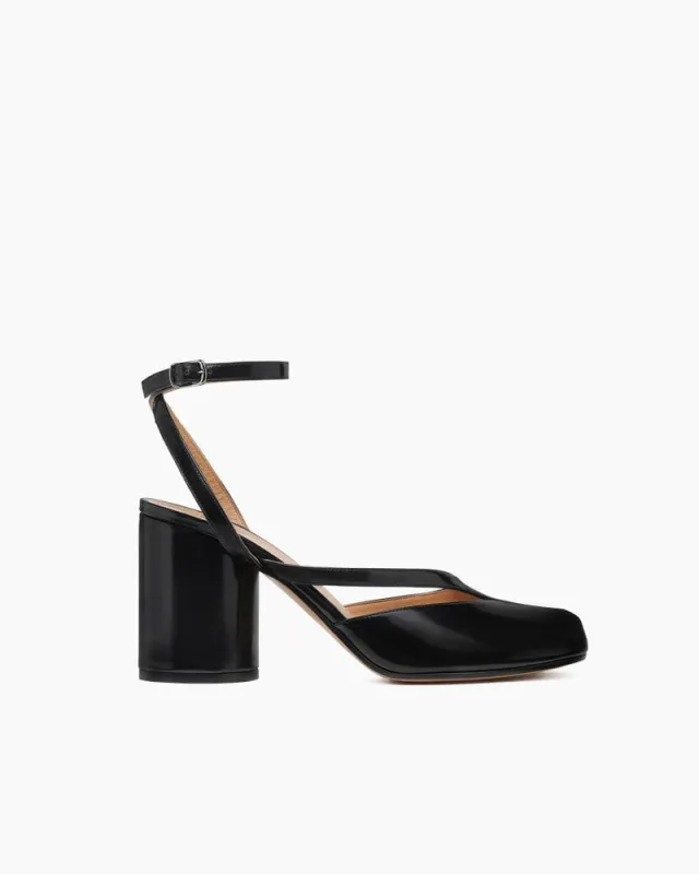 Tabi Leather Split Toe Block Heel Sandals sold by Larosa