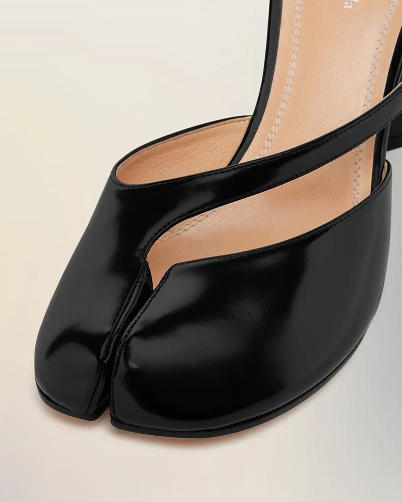 Tabi Leather Split Toe Block Heel Sandals sold by Larosa product image thumbnail 3