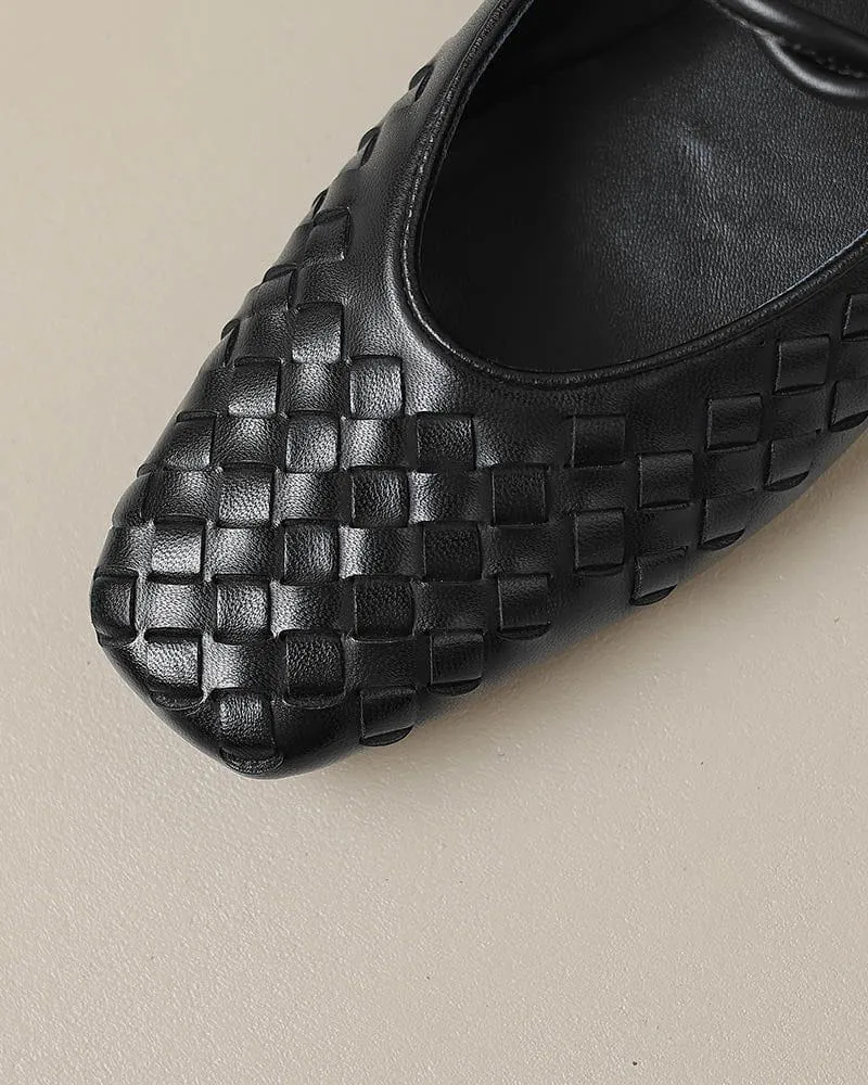 Woven Ballet Flat Mary Jane Loafers sold by Larosa product image thumbnail 2