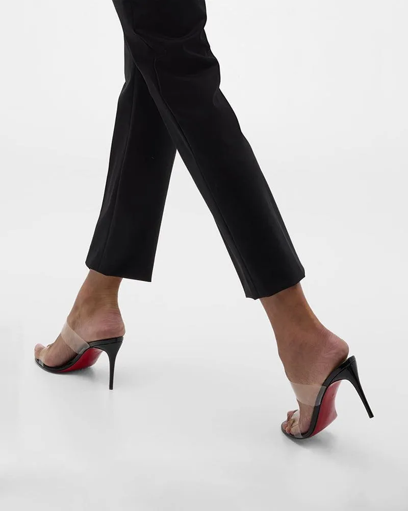 Clear Red Sole Double Strap Stiletto Heel Sandals sold by Larosa product image thumbnail 5