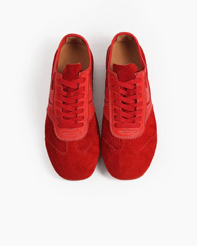 Color Pop Retro Suede Nappa Leather Sneakers sold by Larosa product image thumbnail 5