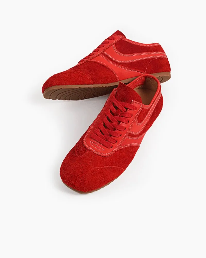 Color Pop Retro Suede Nappa Leather Sneakers sold by Larosa product image thumbnail 4