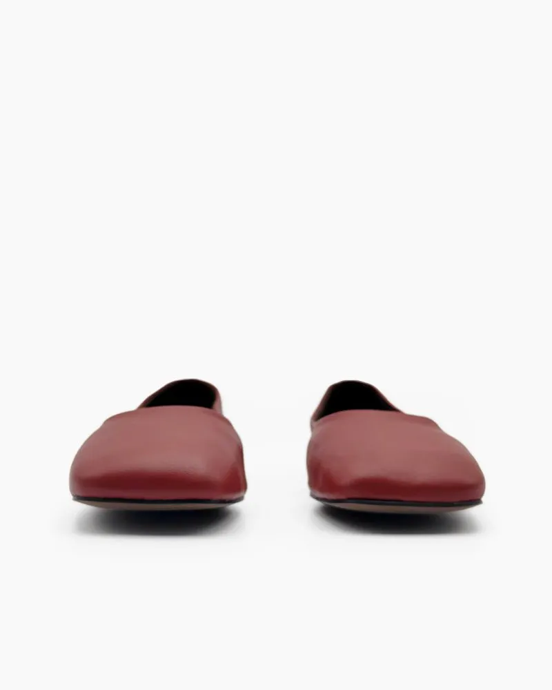 Square Toe Leather Slip-Ons Ballet Flats sold by Larosa product image thumbnail 4