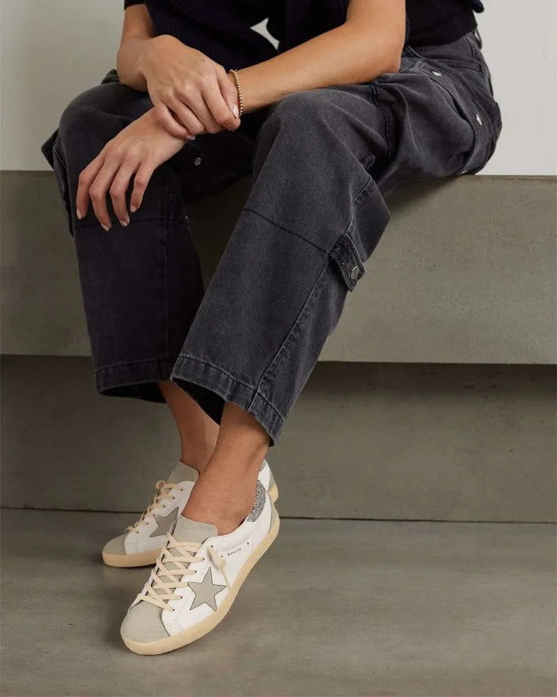 White Nappa Leather Gray Star Sneakers sold by Larosa product image thumbnail 5