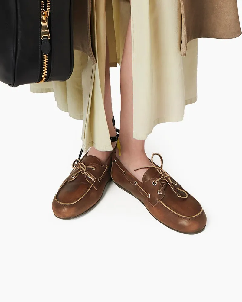 Women's Couture Unlined Leather Boat Shoes sold by Larosa product image thumbnail 5