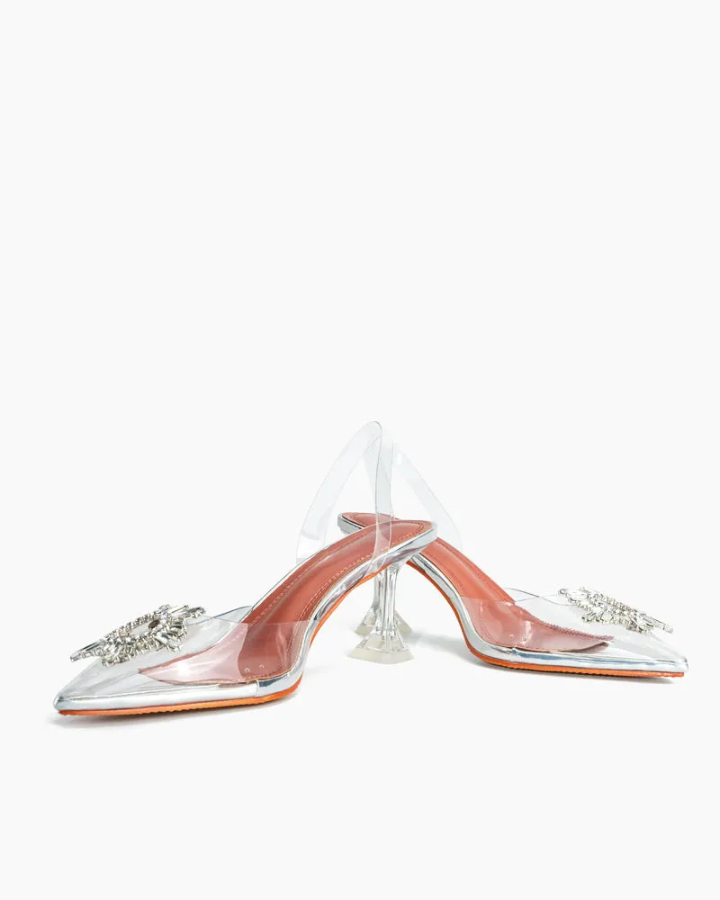 Transparent Pvc High Heel Fashion Sandals sold by Larosa product image thumbnail 4