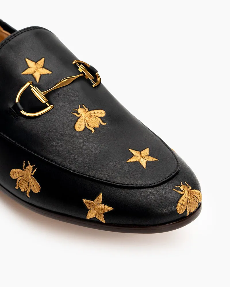 Alina Bee and Star Embroidery Leather Loafers sold by Larosa product image thumbnail 4