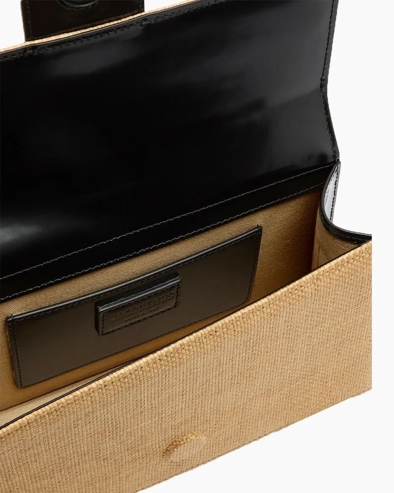 Tan Straw Texture Woven Top Handle Bag sold by Larosa product image thumbnail 5