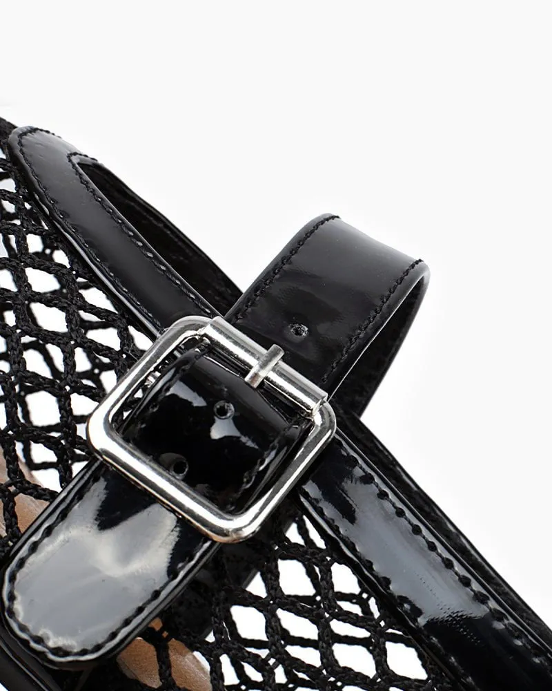 Mesh Mary Jane Flat Lightweight Sandals sold by Larosa product image thumbnail 5