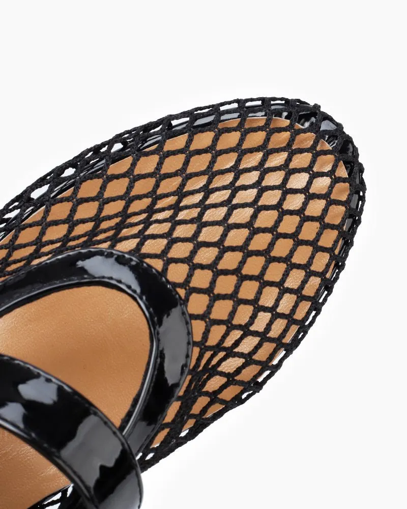Mesh Mary Jane Flat Lightweight Sandals sold by Larosa product image thumbnail 4