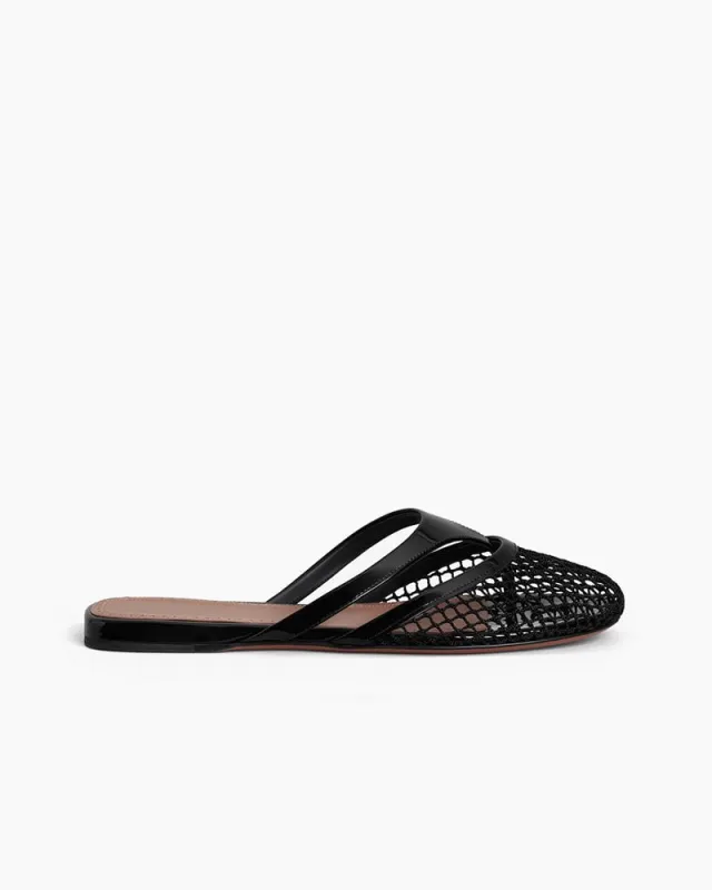 Mesh Cutout Strap Lightweight Flat Slide Thong Sandals sold by Larosa
