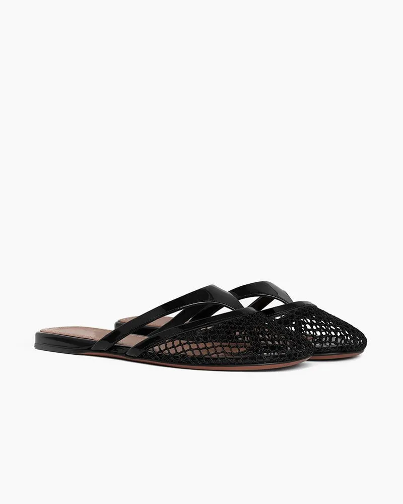 Mesh Cutout Strap Lightweight Flat Slide Thong Sandals sold by Larosa product image thumbnail 3