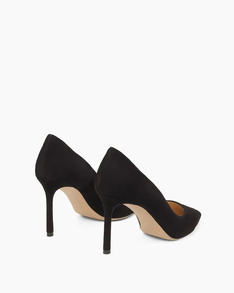 Sophisticated Suede Pointed Slim High Heel Pumps sold by Larosa product image thumbnail 5