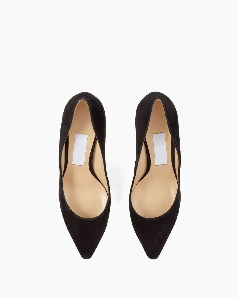 Sophisticated Suede Pointed Slim High Heel Pumps sold by Larosa product image thumbnail 4