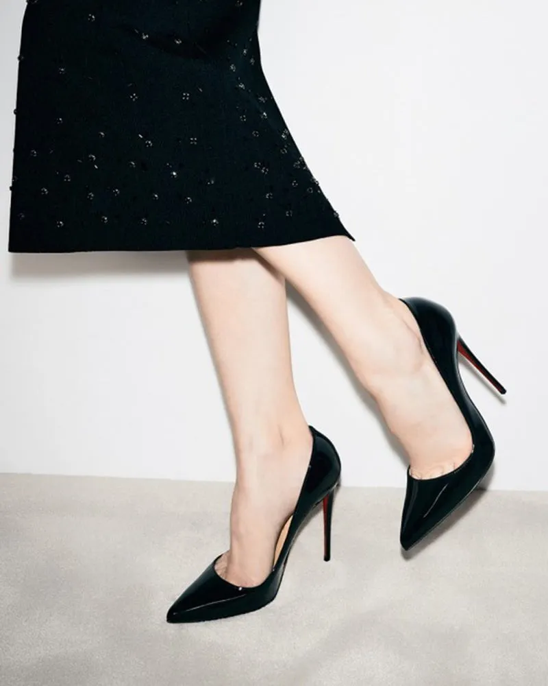 Kate Series - 120mm Pumps - Elegant Red-Bottom Patent Leather Stiletto Heels sold by Larosa product image thumbnail 5