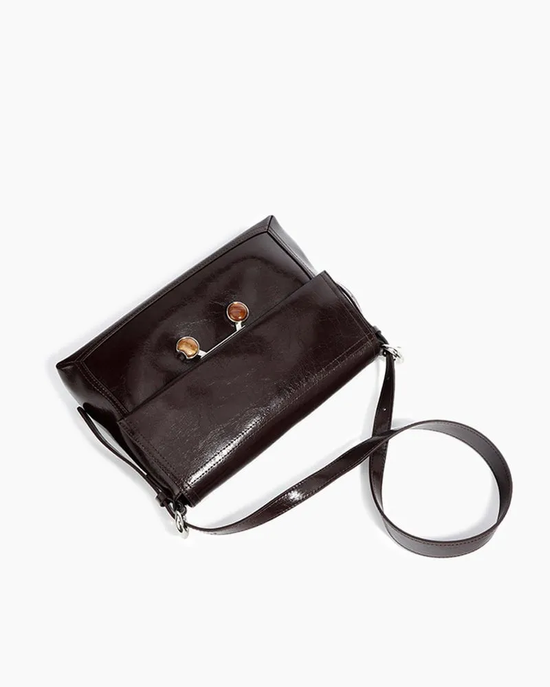 Black Leather Extra Large Soft Tote Shoulder Bag sold by Larosa product image thumbnail 5