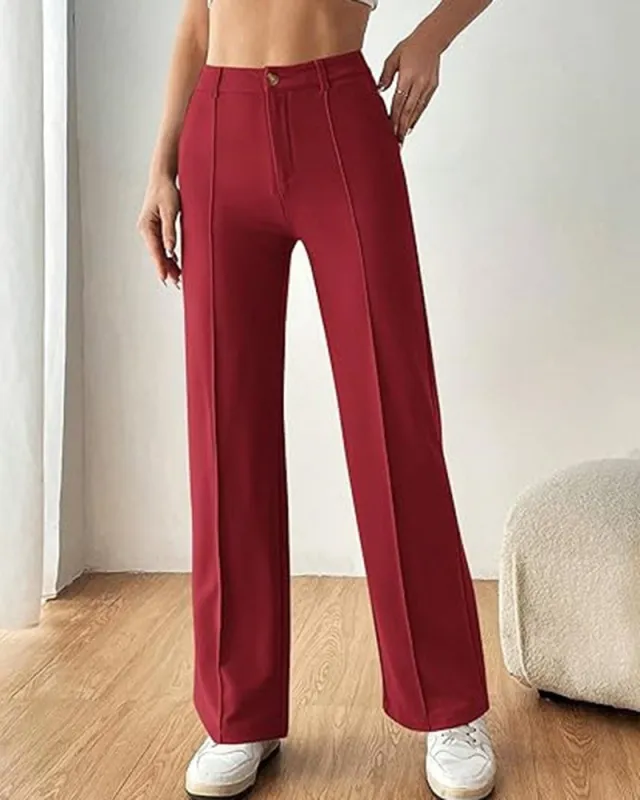 Ultra-Stretch Ponte Flare Leg Knit Pants sold by Larosa