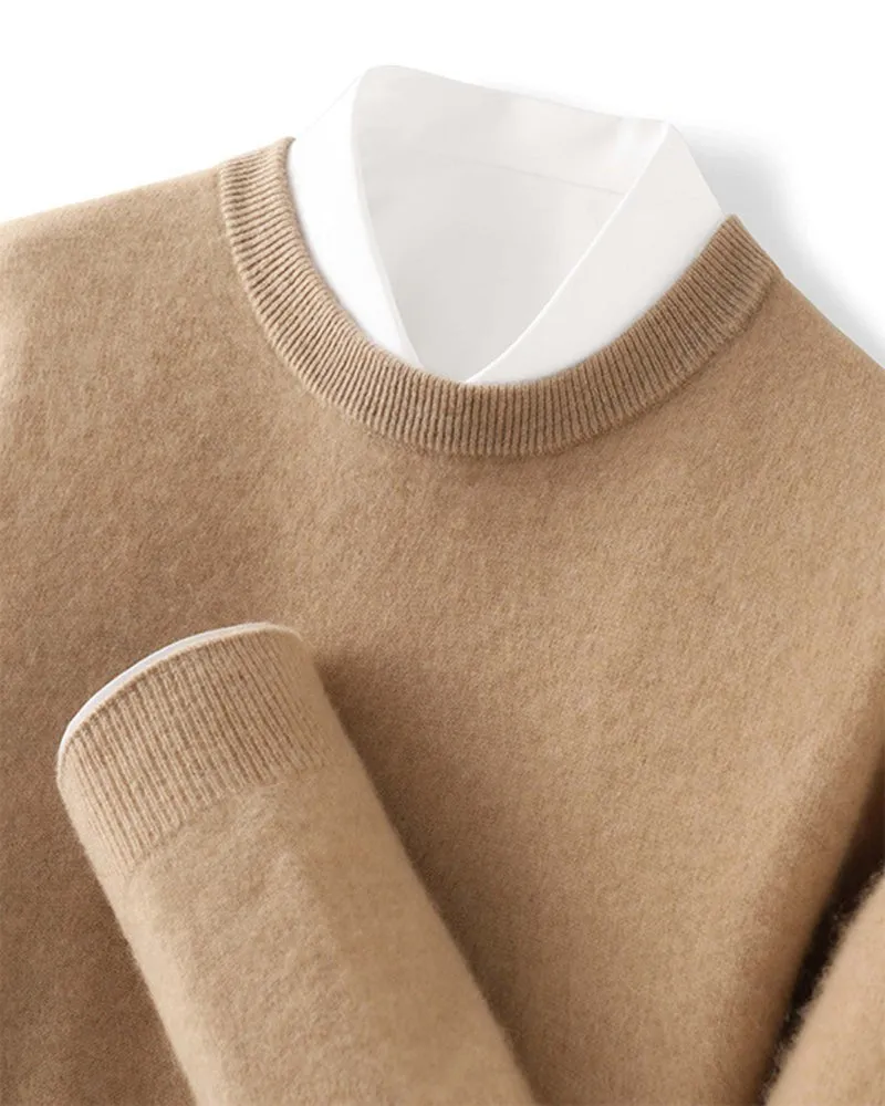 Men's Mongolian Cashmere Crewneck Sweater sold by Larosa product image thumbnail 4
