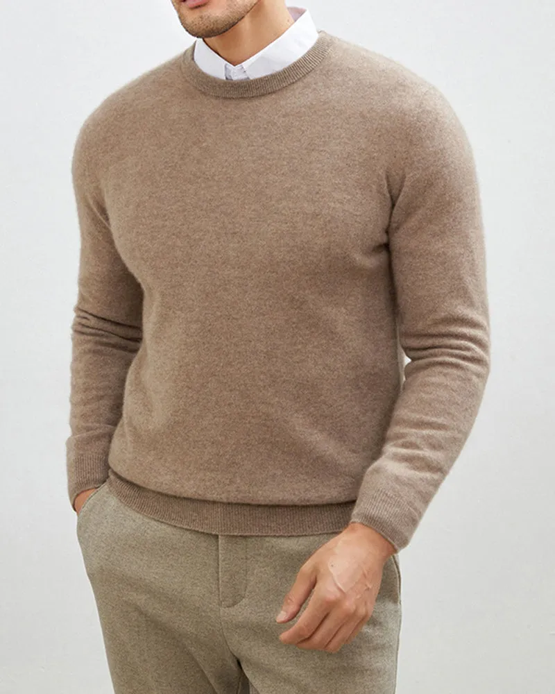 Men's Mongolian Cashmere Crewneck Sweater sold by Larosa product image thumbnail 5