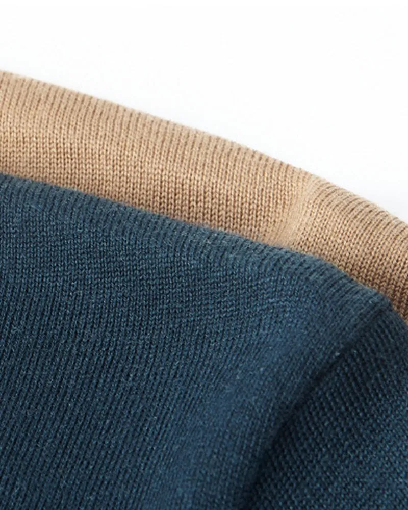 Men's Ultra Fine Merino Wool Mock Turtle Neck Jumper sold by Larosa product image thumbnail 4