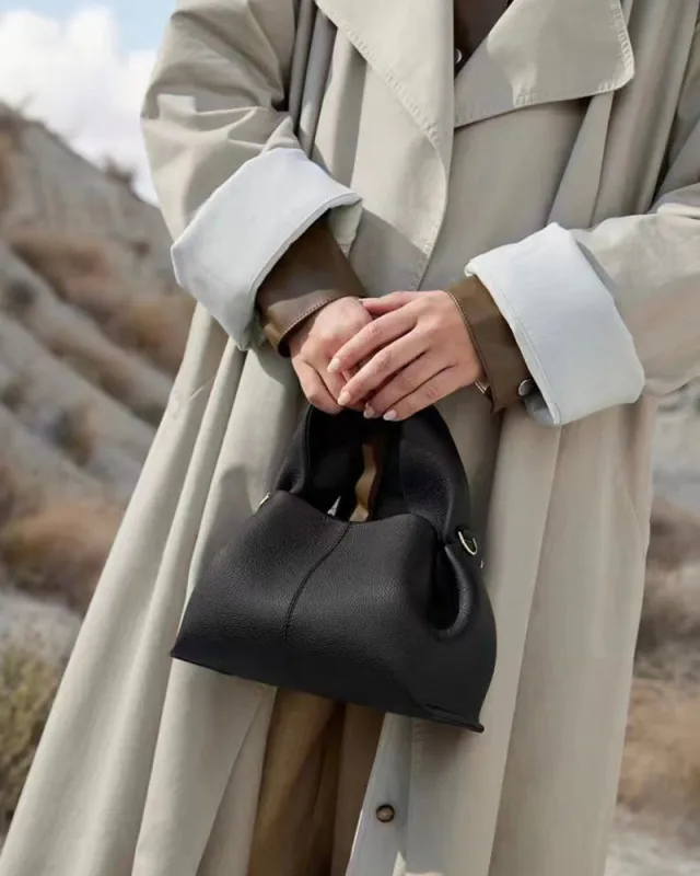 Modern Elegance Leather Cloud Bag sold by Larosa