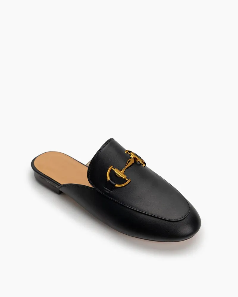 Alina Premium Leather Slide Slip-On Flat Mules sold by Larosa product image thumbnail 4