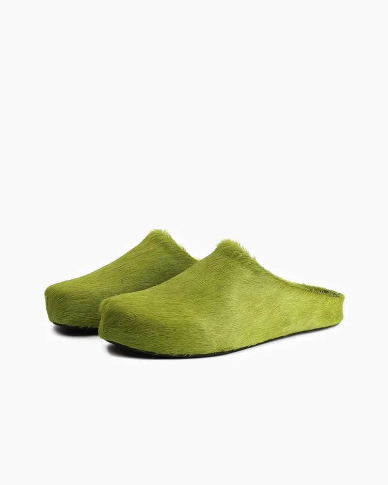 Designer Real Fur Slides Clogs Mules Flat Luxury Slippers sold by Larosa product image thumbnail 3