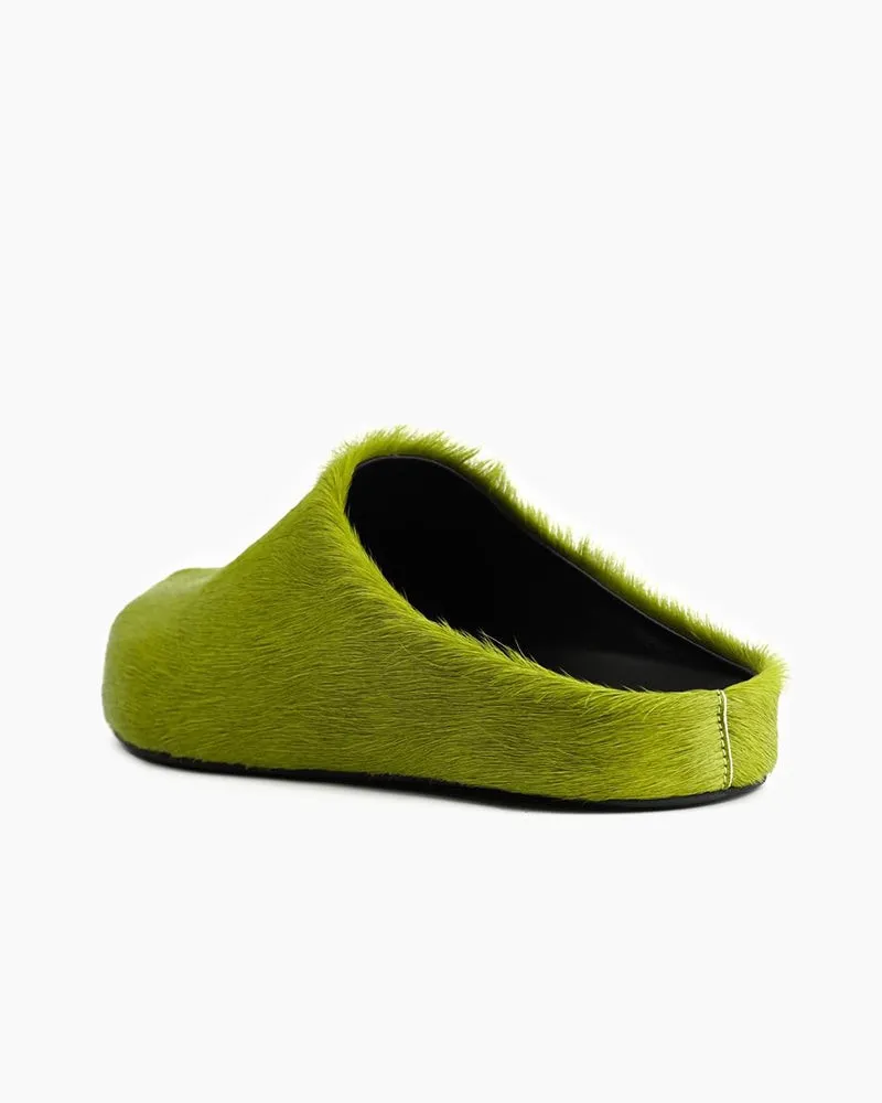 Designer Real Fur Slides Clogs Mules Flat Luxury Slippers sold by Larosa product image thumbnail 2