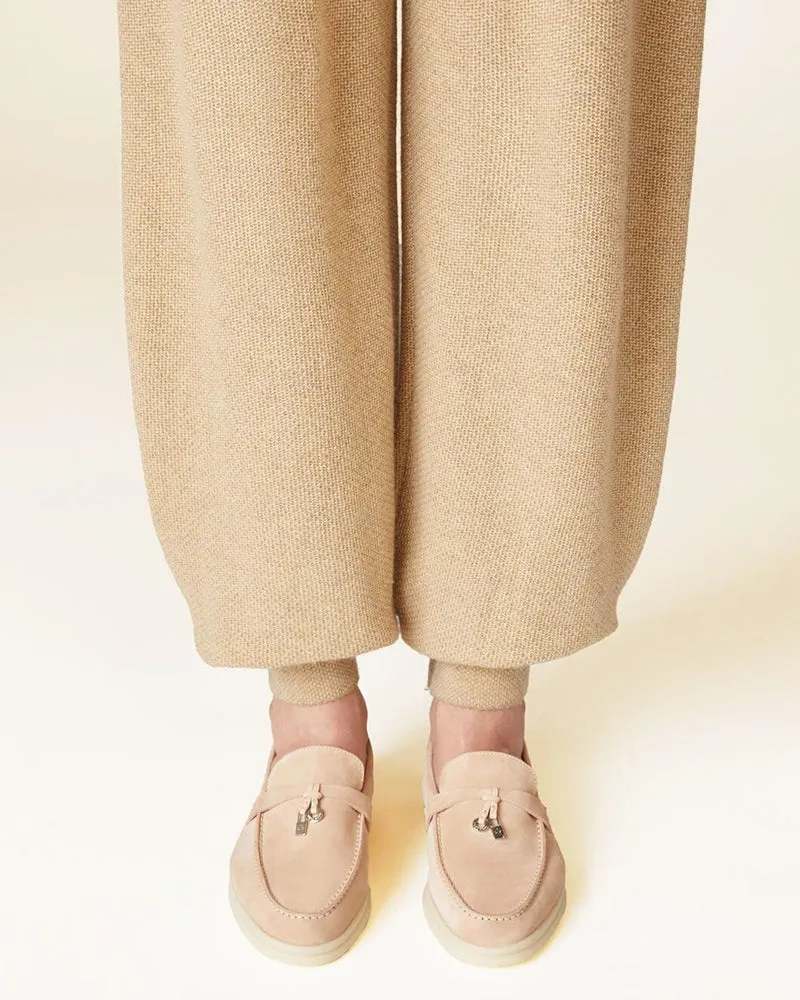 Suede Solid Color Flat Large Size Loafers sold by Larosa product image thumbnail 4