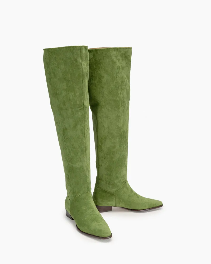 Wide Calf Knee High Pull On Fall Weather Winter Boots sold by Larosa product image thumbnail 3
