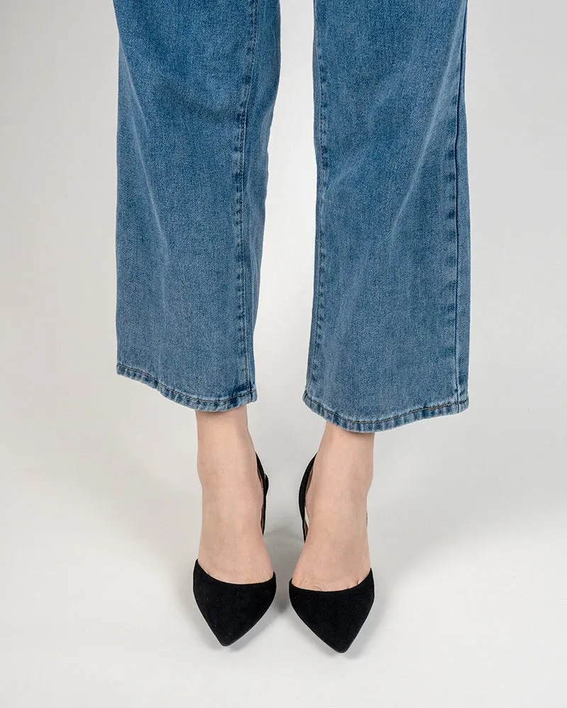 High Heel Minimalist Suede Pointed Toe Pumps sold by Larosa product image thumbnail 4