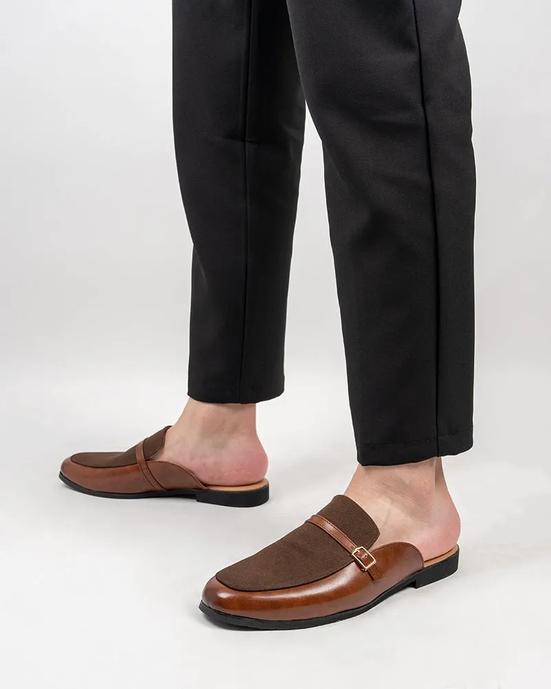 Men's Suede Backless Slip-On Slippers Mules sold by Larosa product image thumbnail 5