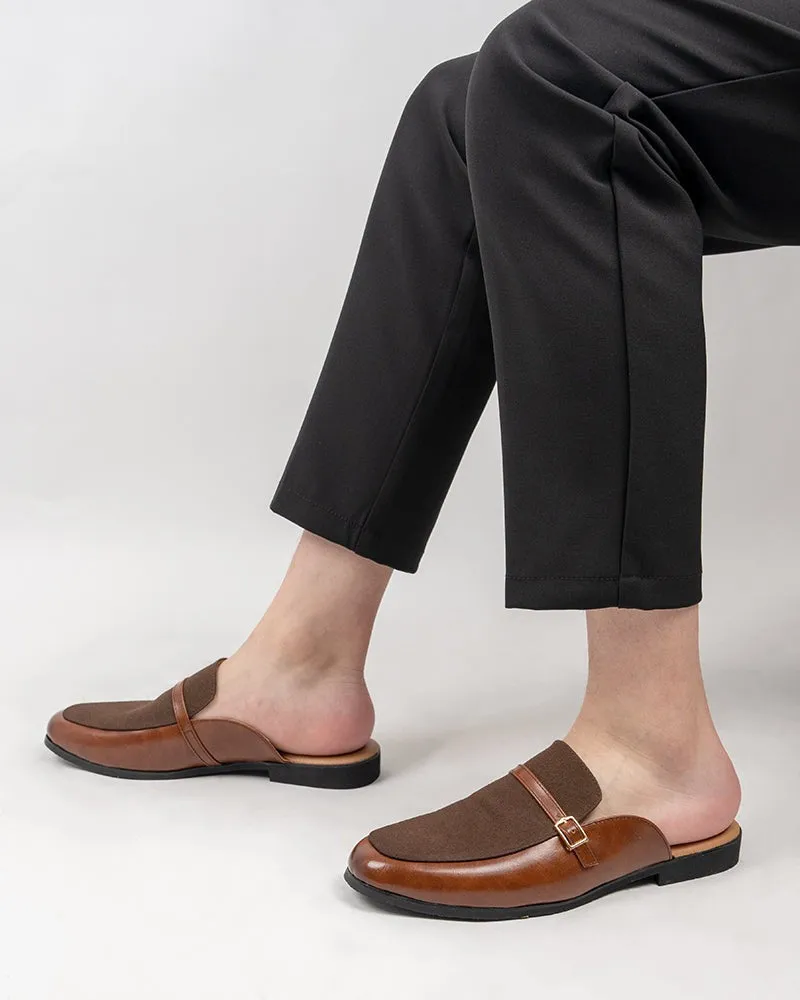 Men's Suede Backless Slip-On Slippers Mules sold by Larosa product image thumbnail 4