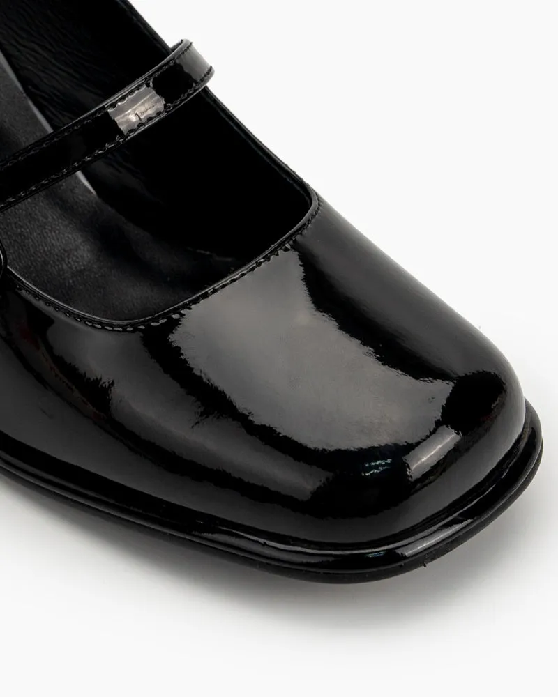 Platform Chunky Heels Square Toe Block Heel Mary Jane Pumps sold by Larosa product image thumbnail 2