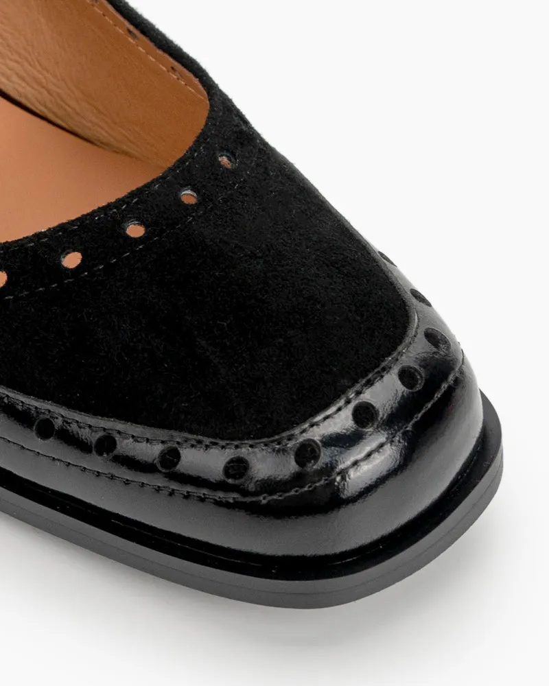 Mary Jane Ankle Strap Round Toe Mid Heel Pumps Oxfords sold by Larosa product image thumbnail 2