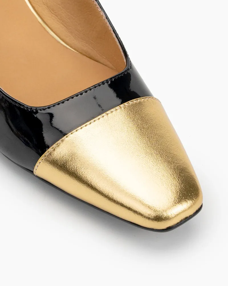 Square Toe Chunky Mid-Heel Mary Jane Dress Pumps sold by Larosa product image thumbnail 2