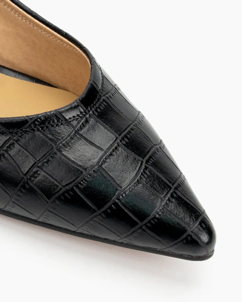 Pointed Toe Low Kitten Heels Pumps sold by Larosa product image thumbnail 2