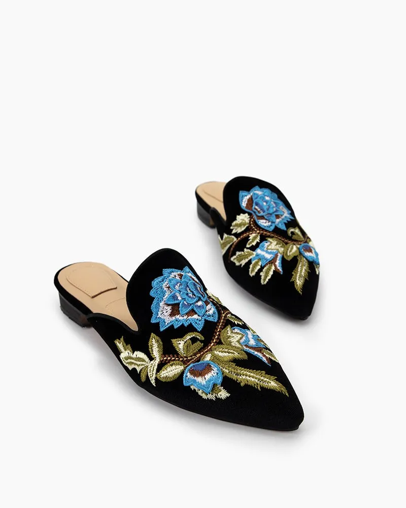 Embroidery Mule Flats sold by Larosa product image thumbnail 4